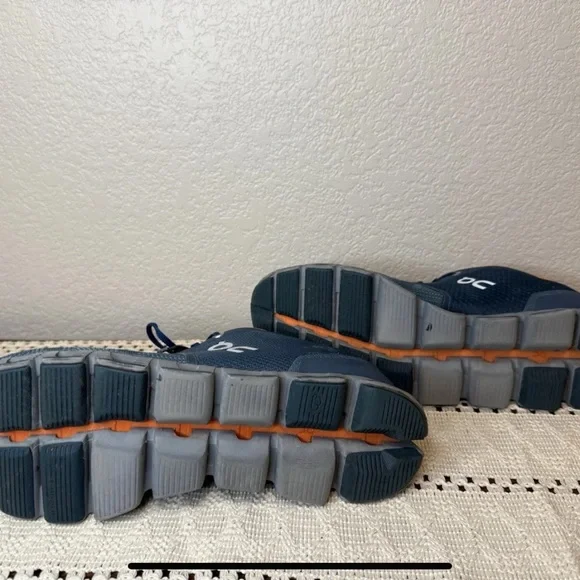 On Running Cloud X Men’s Shoes – Navy Blue & Orange – Size US 10.5 - Picture 6 of 8